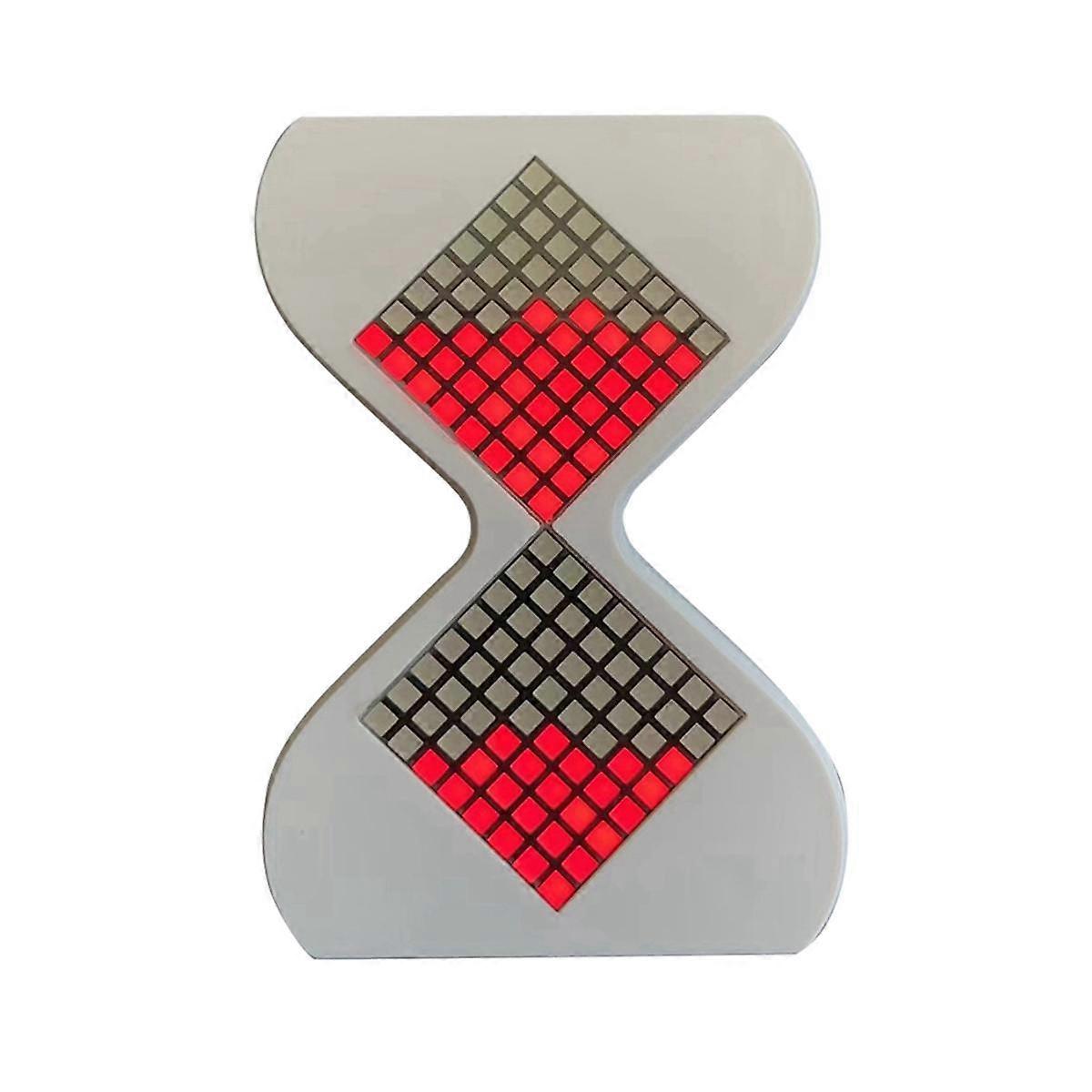 3D elektronisk timeglas, 3D digitalt timeglas, elektronisk, 3D-trykt timeglas, LED elektronisk timeglas blåt lys