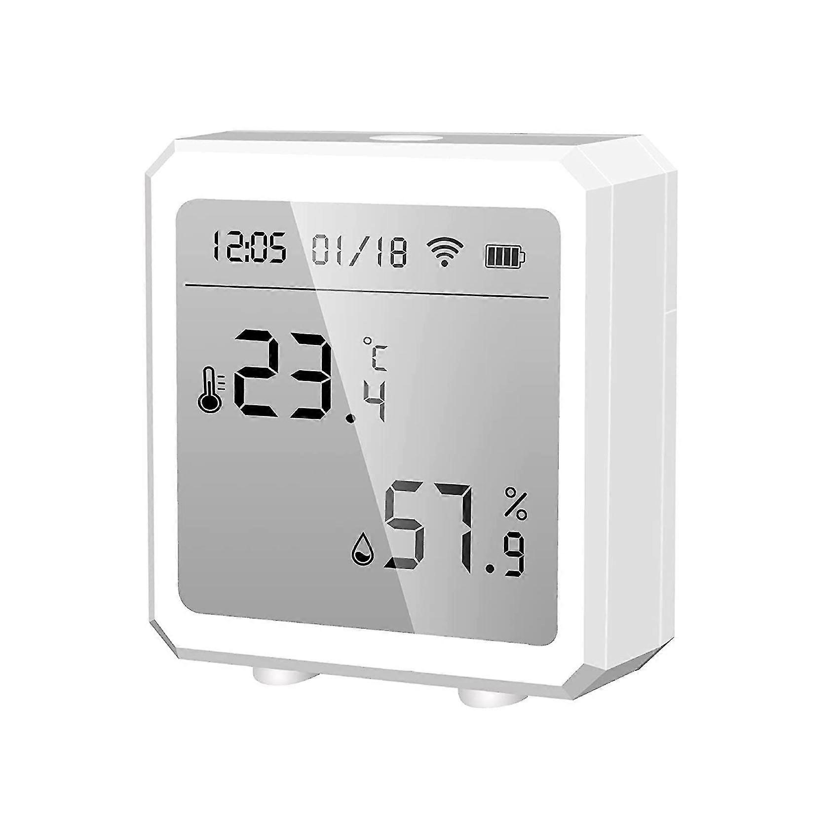 WiFi Temperature and Humidity Sensor, Indoor Hygrometer Thermometer with LCD Display, Support Alexa
