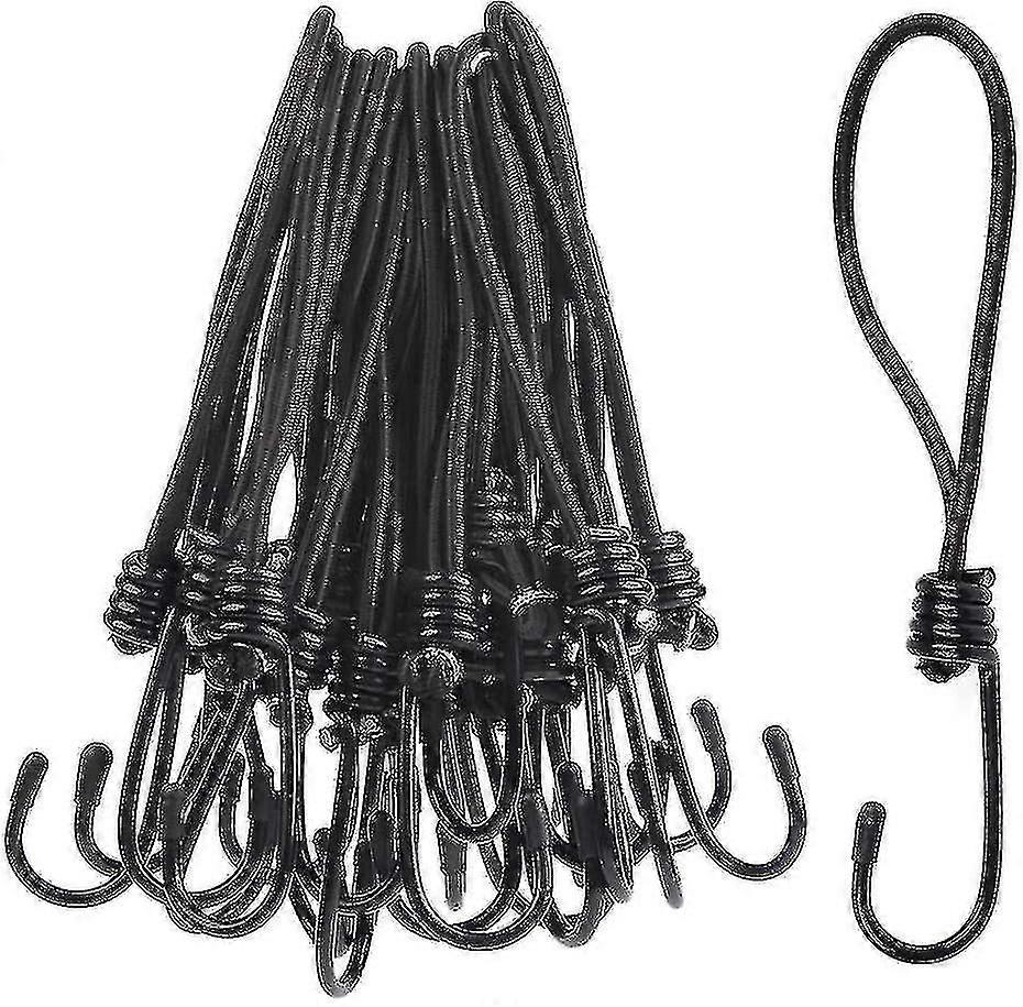 25pcs Of Extendable Hooks, Tension Rubber With Hooks, Expansion Loops, Tent Rubbers, Tarp Tensioners, Expansion Brackets