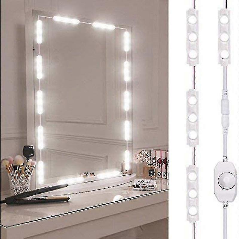 Sunrain Led Mirror Light, Dimmable Mirror Lighting, Length Makeup Light, Cool White Led Makeup Mirror Kit