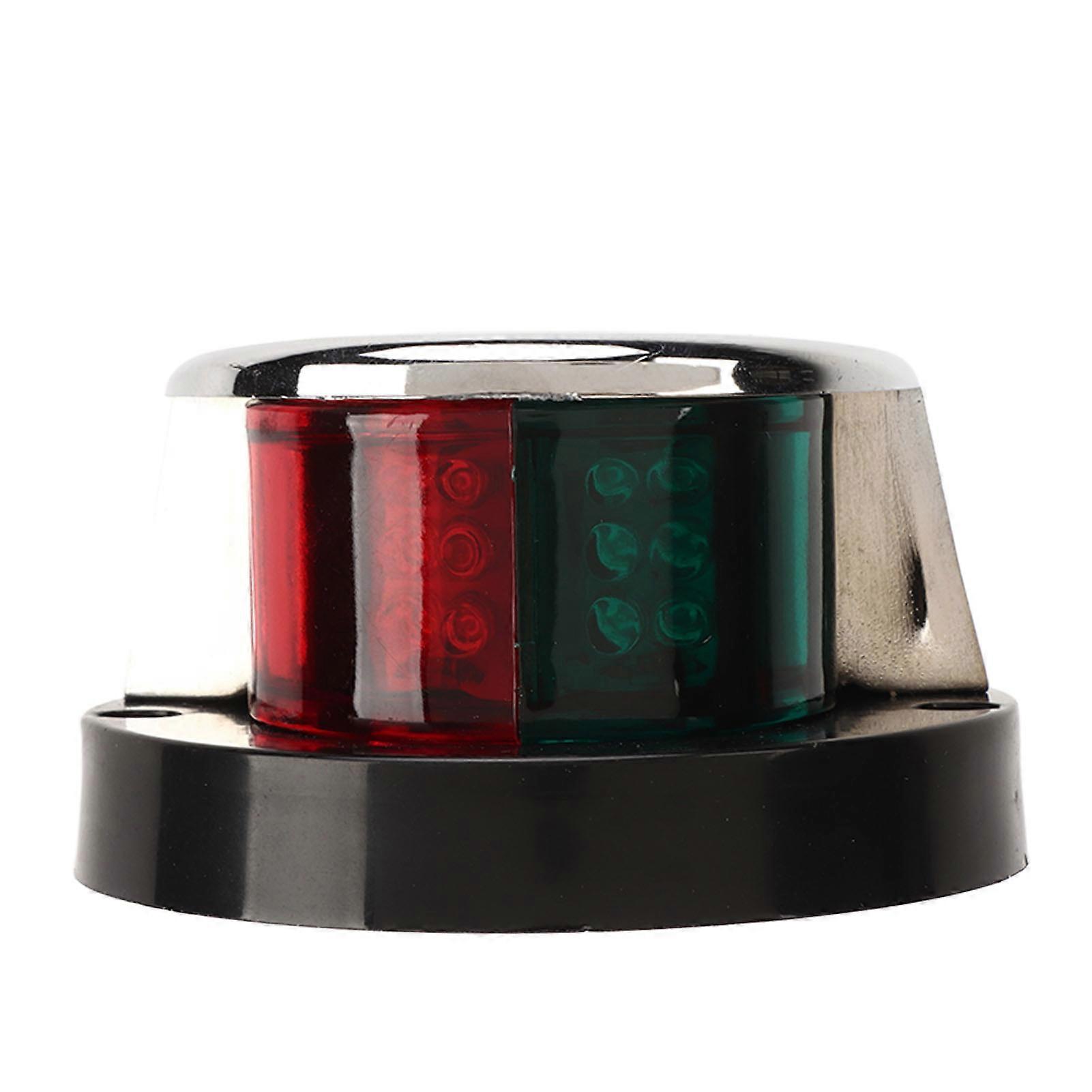 Boat Navigation Light DC 12V 2 Colors Bow Signal Light 225 Degrees for Marine Pontoon Skiff Yacht Boat 