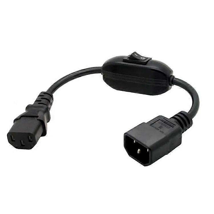 C14-C13 Extension Power Cord  IEC 320 C13 Female to C14 Male with 10A On/Off Switch Power Adapter Cable