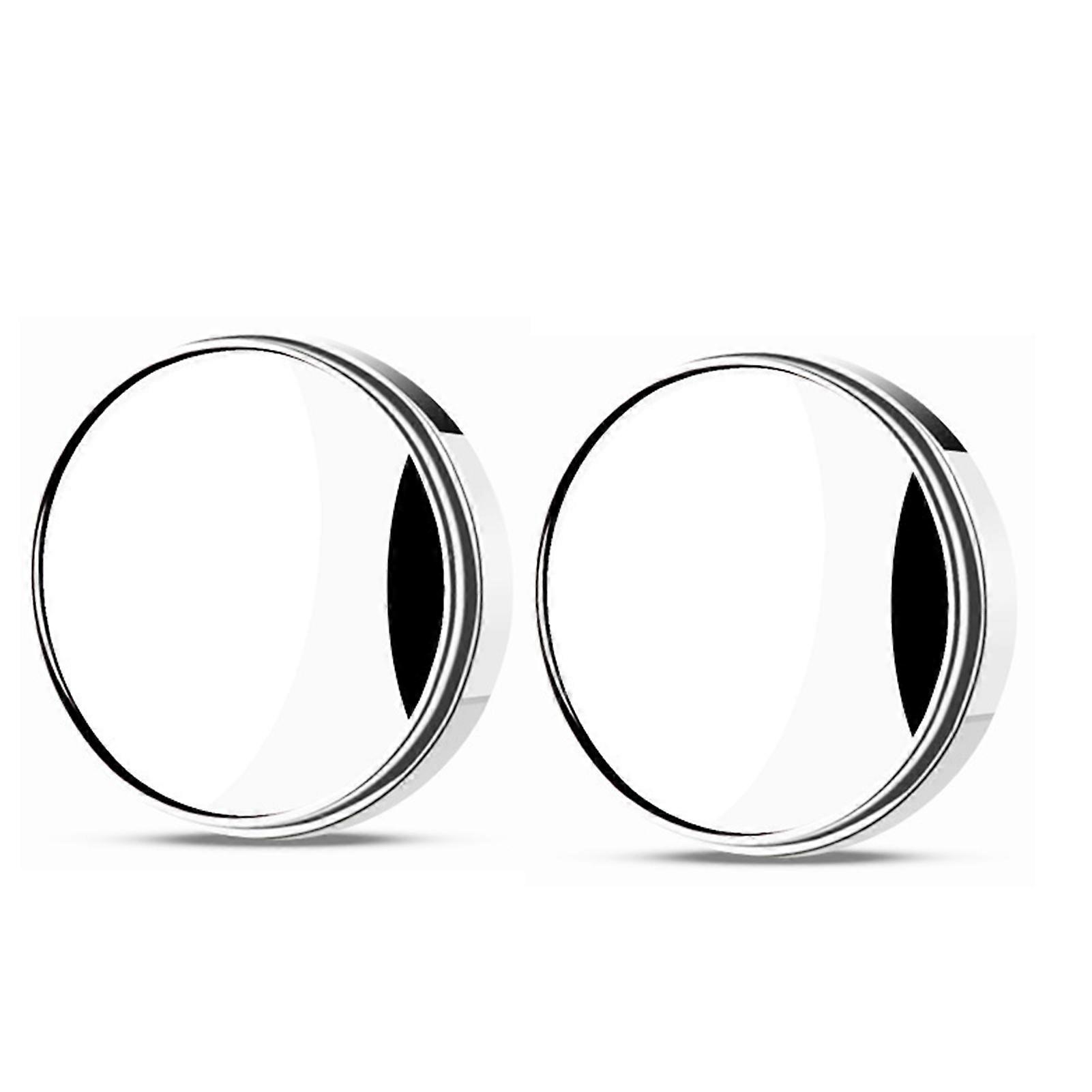 Car Door Blind Side HD Glass Mirrors 360 Degree Adjustable Easy to Stick Mirror for Cars SUV and Trucks