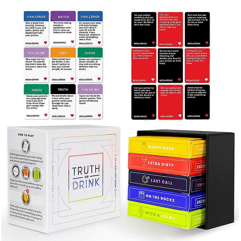 Truth or Drink Game Cards Interesting Interactive Party Game Cards for ...