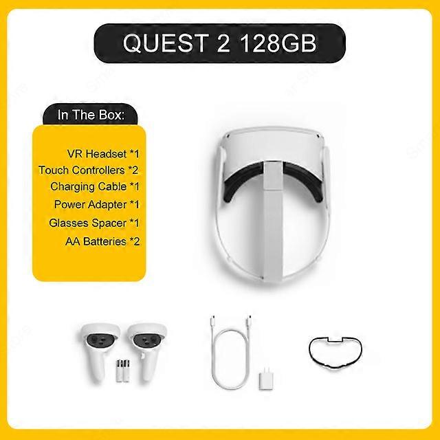 For Meta/Oculus Quest 2 Advanced All-In-One Virtual Reality VR Headset Display Panoramic Somatosensory Game Consol 128GB/256GB