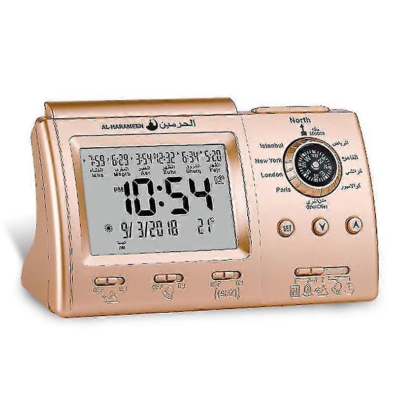 Automatic Digital Clock Islamic Azan Muslim Prayer Alarm Azan Clock For Desktop Table Clock Home De