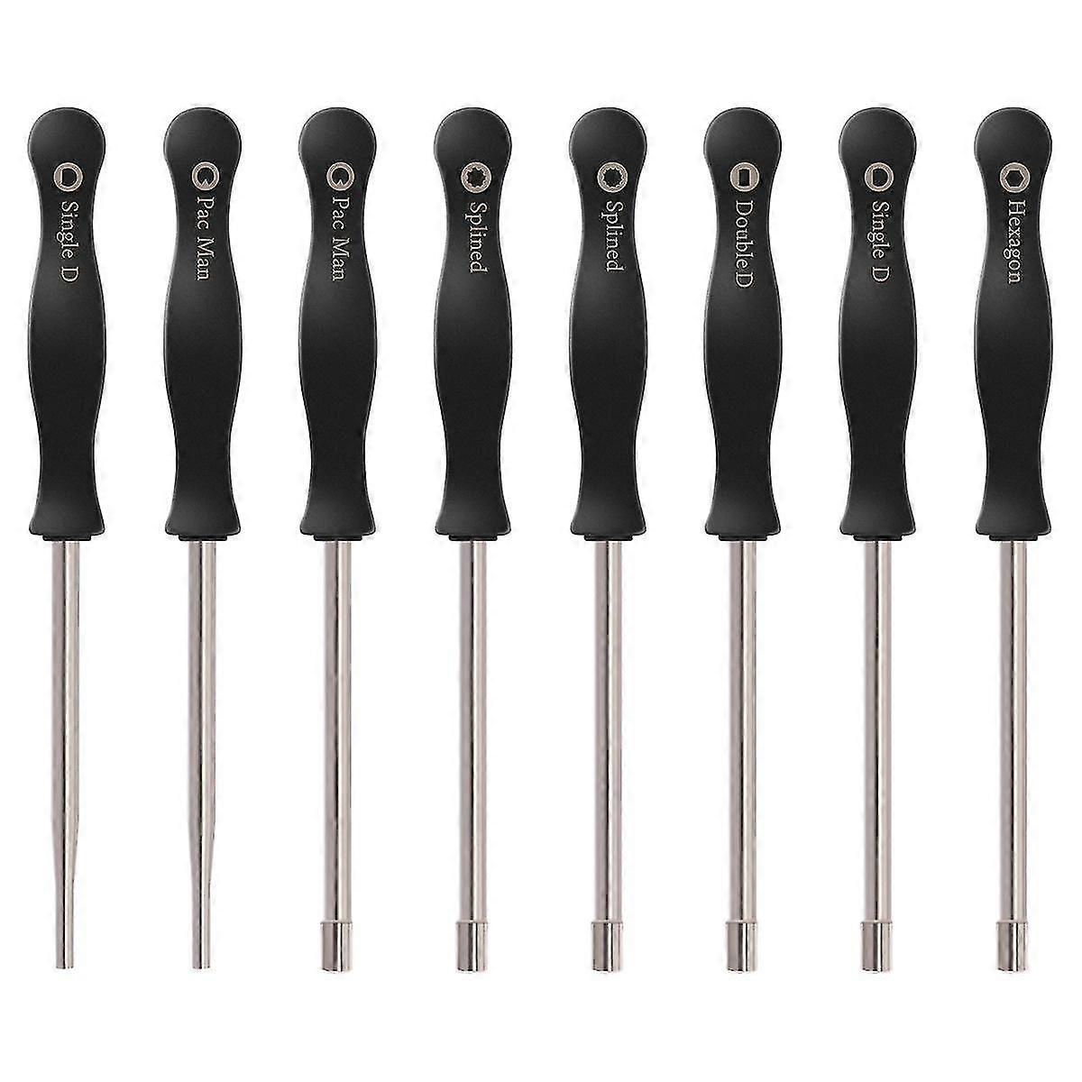 8pcs Screwdriver Carburetor Adjustment Tool Single D Double D Hexagon Hex Socket Kit Set