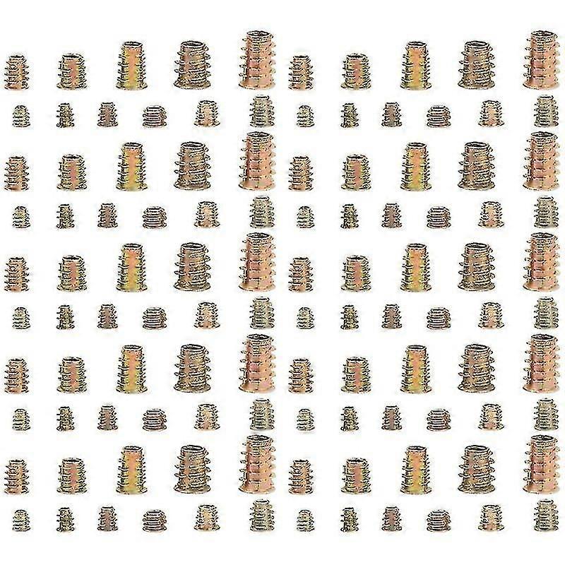 230pcs Creative Threaded Insert T-nuts Hex Drive Head Internal Threads Nuts
