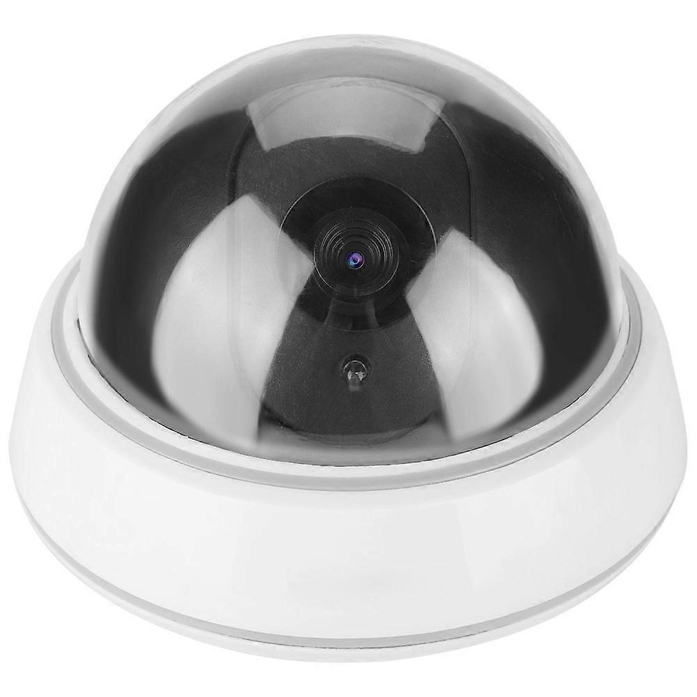 Dome Simulation Camera Dummy Fake Security Monitor Alarm Flashing LED Light