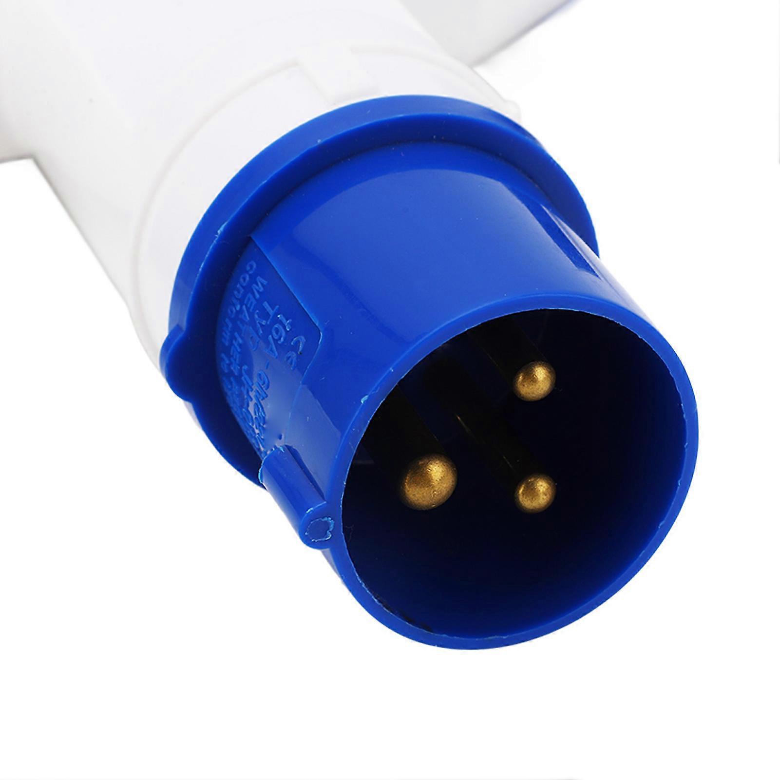 Industrial Plug Socket 1 in 3 Out 3 Core IP44 Waterproof Multifunctional Socket Connector 16A 220