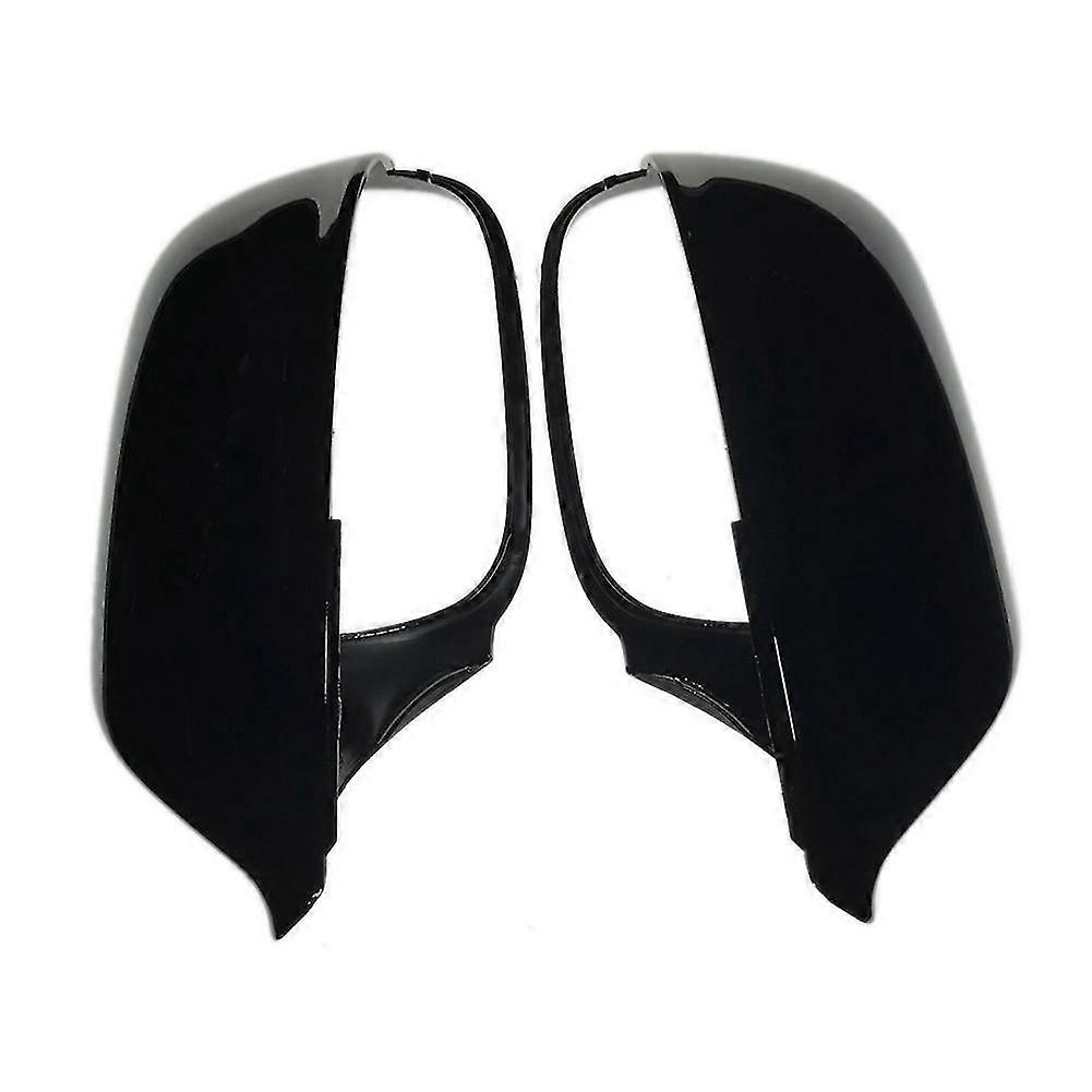 Black For- Q5 8r Q7 4l Sq5 Side Mirror Cover Caps 2009-2016 Door Wing Rearview Replace Glossy Shell