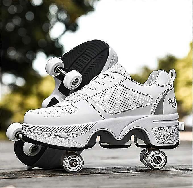 Roller Skates Shoes Deformation Automatic Walking Shoes with
