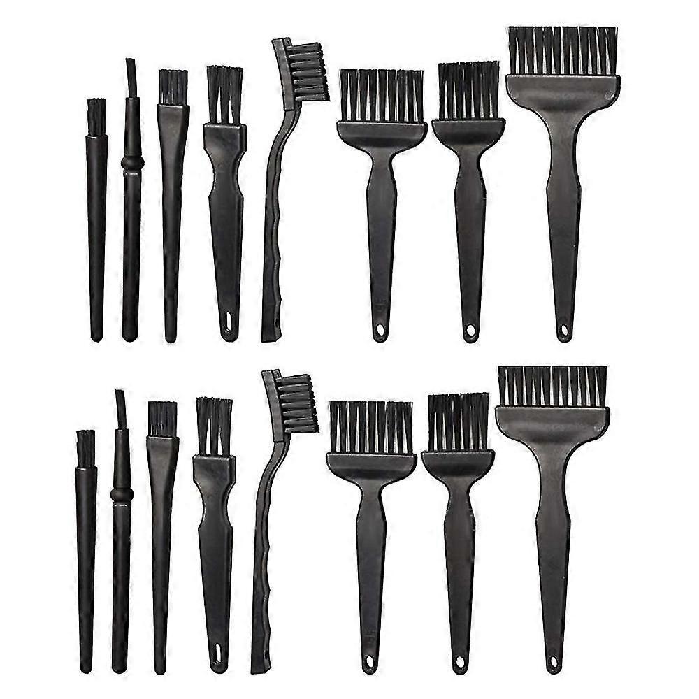 16 Portable Plastic Handle Anti Static Brushes Small Spaces Cleaning Brushes Computer Keyboard Clean