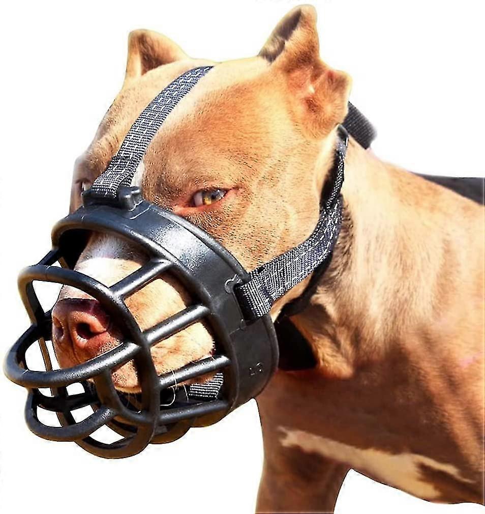 Soft Basket Muzzle For Dogs Secure And Comfortable Fit, Barking Muzzle