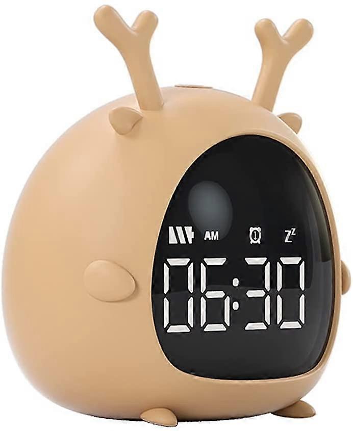 Student Alarm Clock Charging Voice Control Desktop Digital Clock Mini Electronic Cartoon Alarm Clock