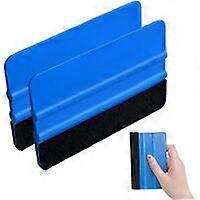 2 Pack Plastic Squeegees for Soft Vinyl Sticker Squeegee Window Tinting Tool Soft Felt Scraper (2pcs)
