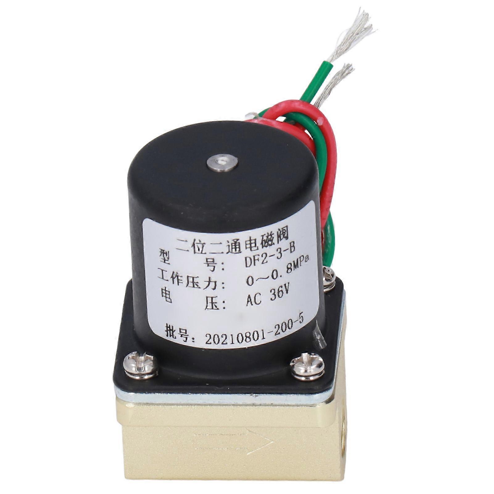 Solenoid Valve Brass Accuracy Casting Material Split Design 2 Position 2 Way Threaded Gate Switch for Gas Liquid AC 36V