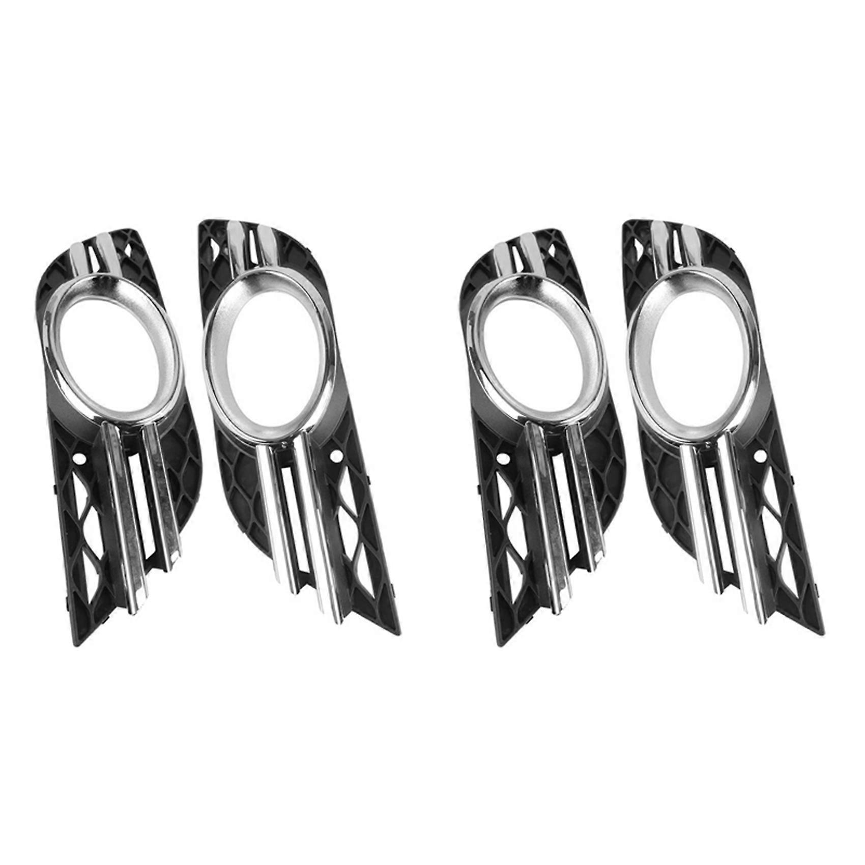 4x Car Front Fog Light Grill Chrome Trim Cover Set for Mercedes- E-Class W211 07-09 A2118851174 A21
