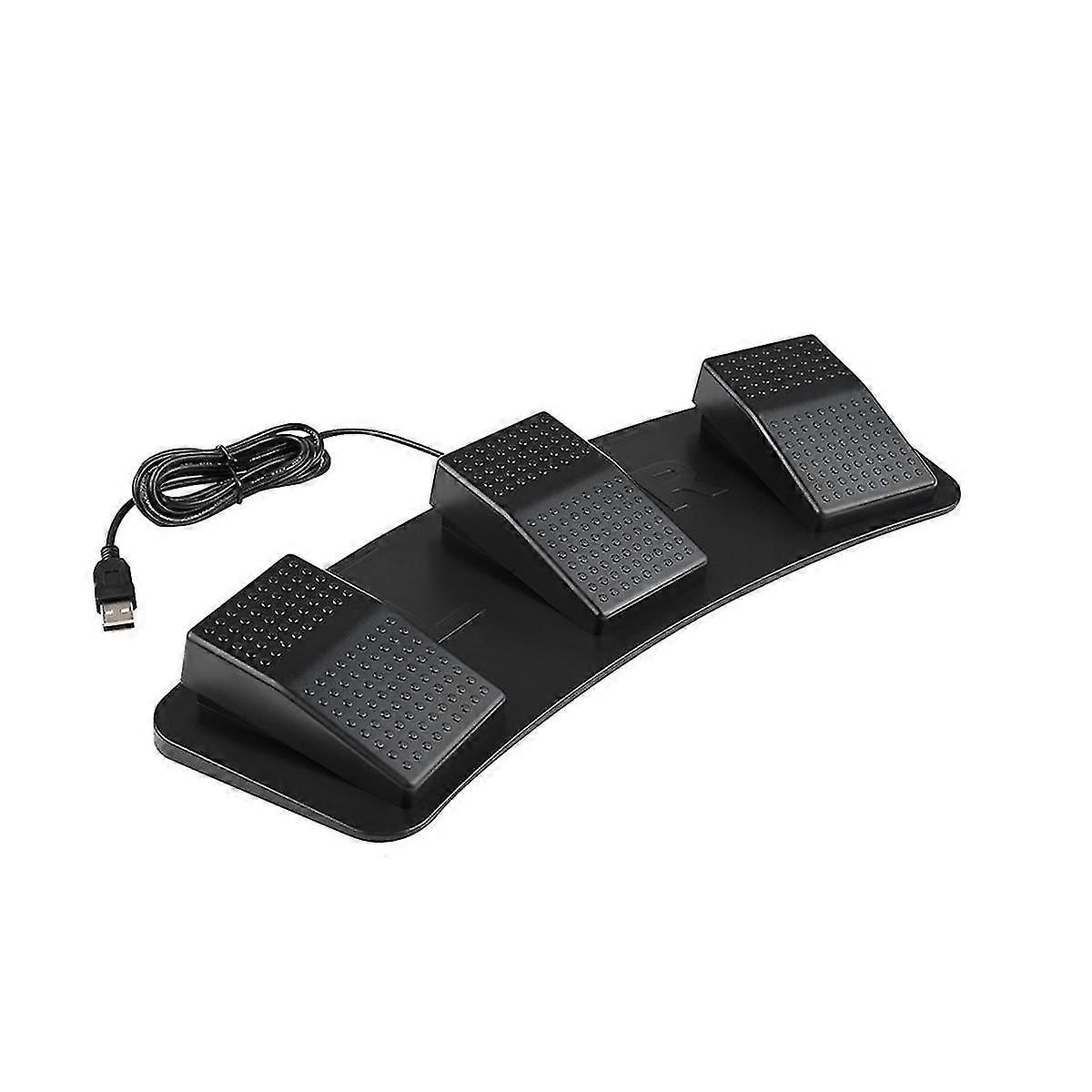 USB Triple Foot Switcher Controller Key Customized Keyboard Gaming Multimedia Action Pedal for Comp