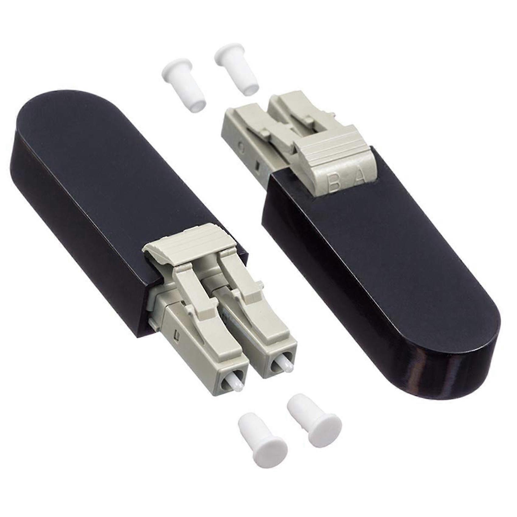2-Pack LC / UPC cablu adaptor loopback fibră optică, mufă de testare multimode 50/125 pentru aplicații de testare
