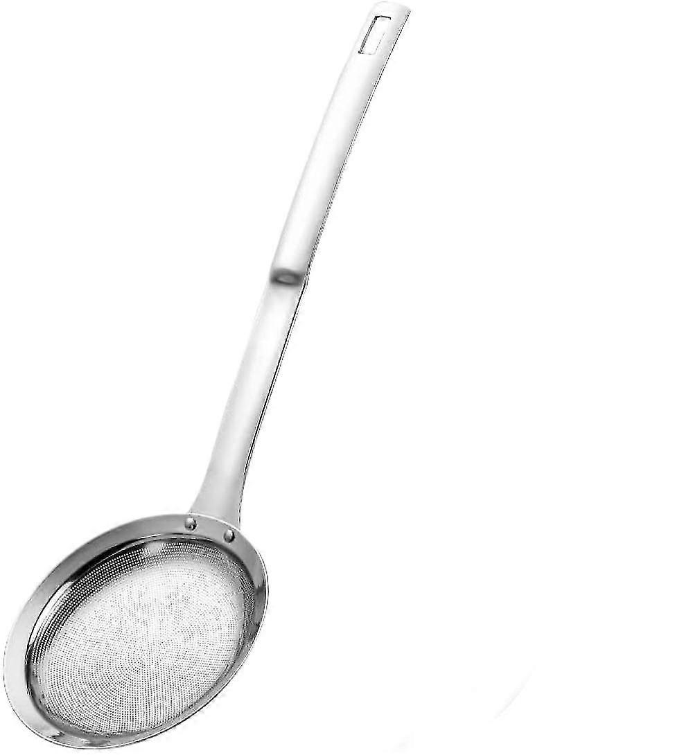 kjøkken skimmer siler rustfritt stål mesh colanders mat siler sett fint netting sikt med håndtak skje håndholdt yngel olje filter for matlaging