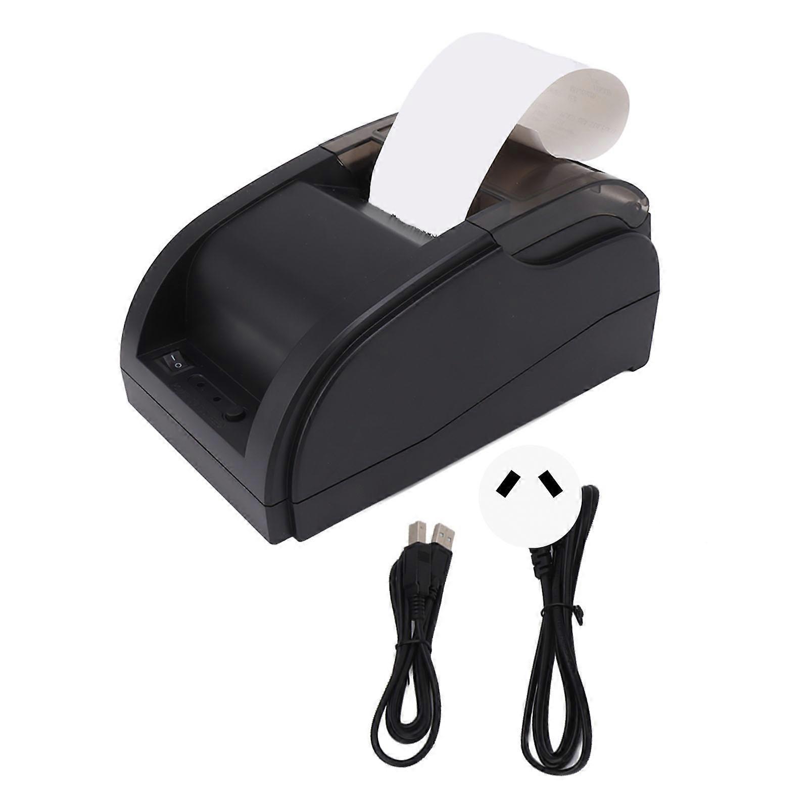 Imprimante thermique Bluetooth compacte et portable pour reçus (48 mm), réception automatique de commandes, machine à tickets Bluetooth (110-240 V).