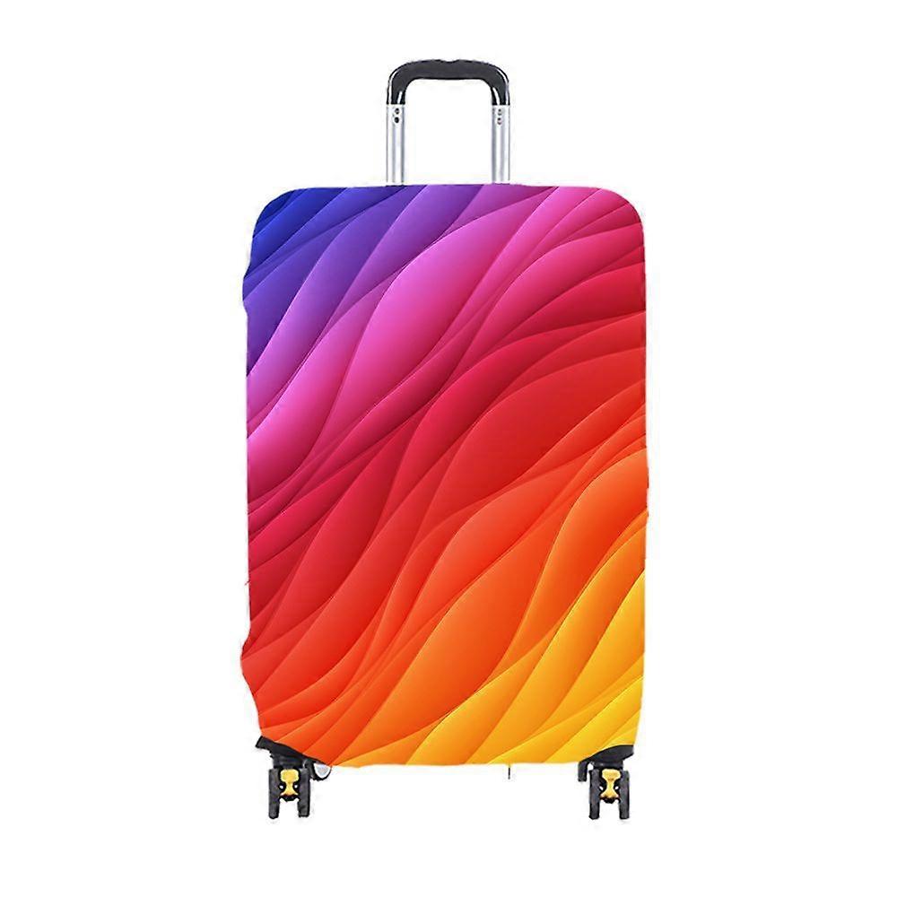 Couverture de bagage de voyage Housse de protection M, Pennant lastique pour valise de 22 28 pouces (Envoyer une tiquette de bagage gratuite)