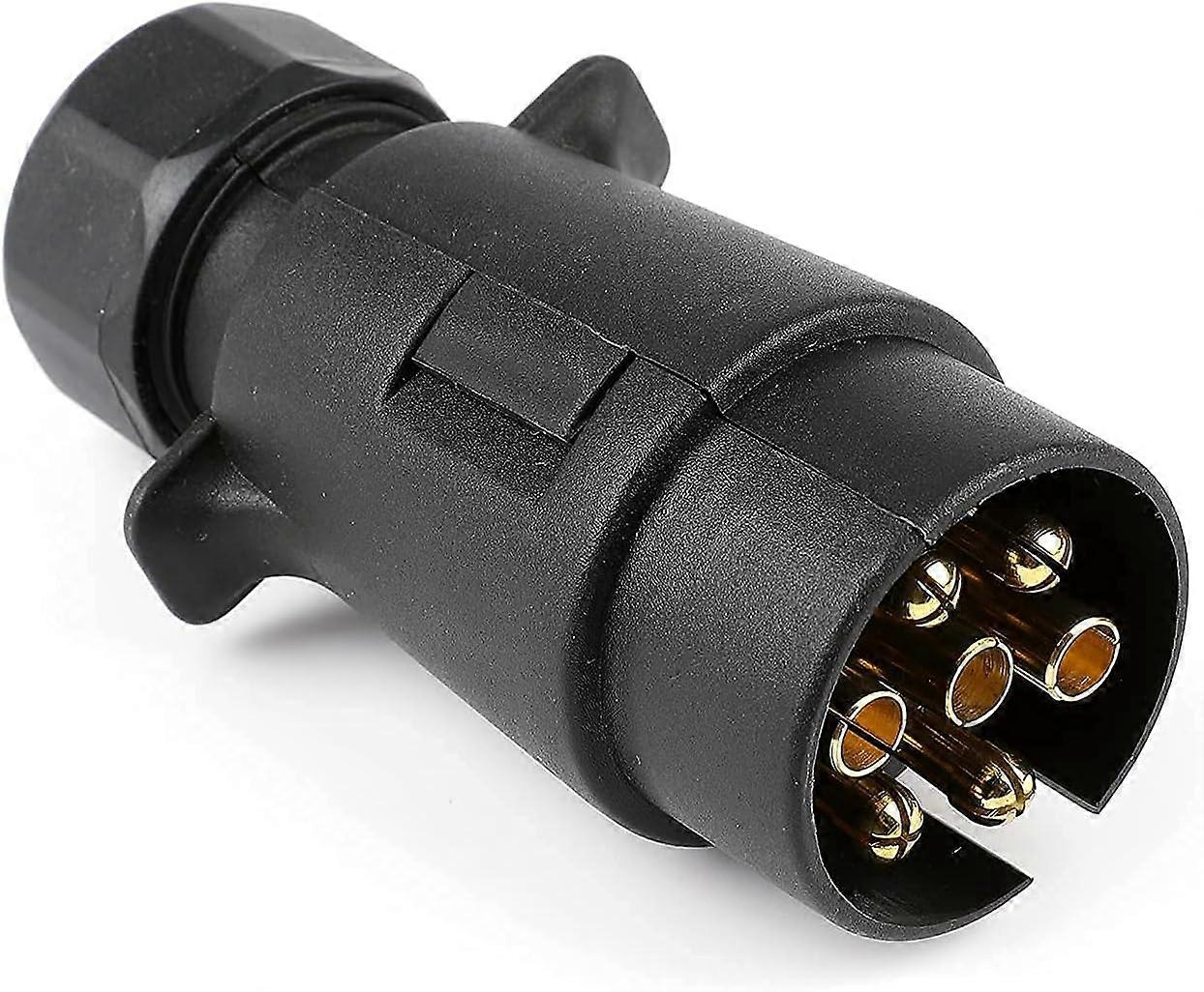 7 Pin Trailer Socket Male 7 Pin Coupling Plug for Car Trailers, Caravans, Bike Carriers