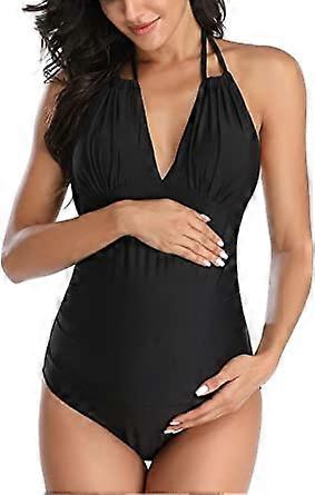 1pcs Maillots de Bain de maternit Une pice col en V de Grossesse Maillots de Bain Halter de maternit Bikini