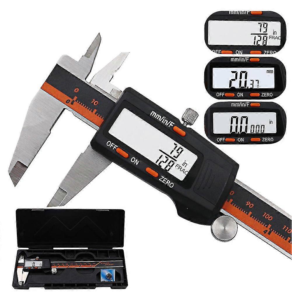 Digital Caliper 6inch/150mm High Precision Stainless Steel Lcd Screen Display Tool