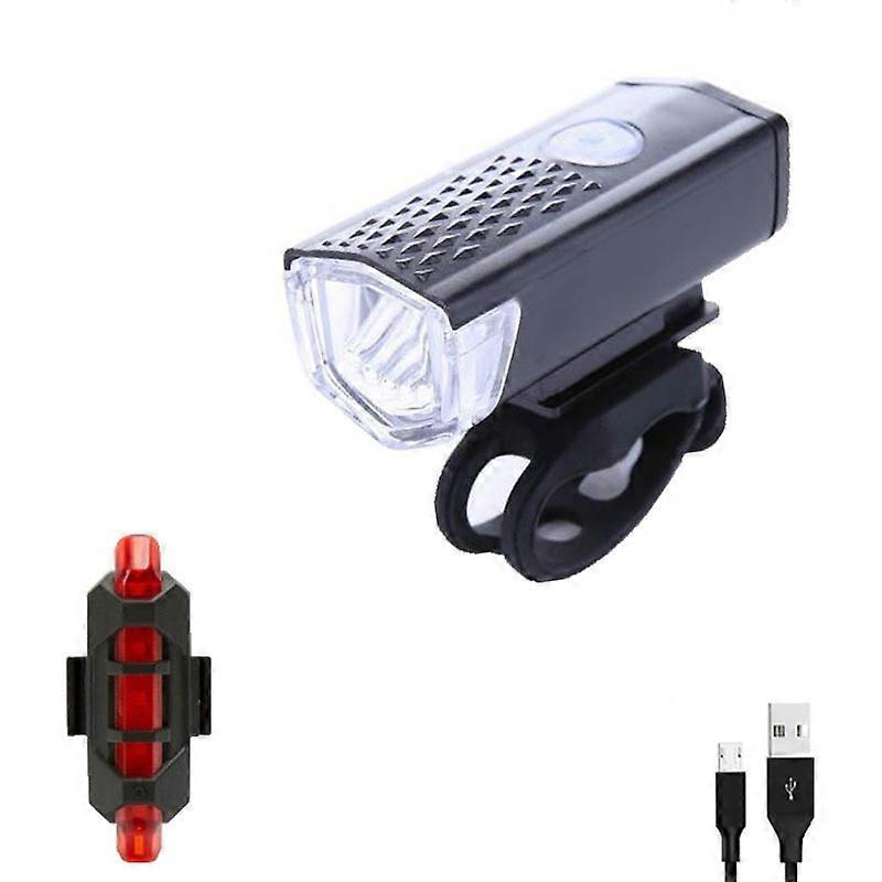 Bicycle Headlight, Color:Black 2255 Light+928 Red Taillight