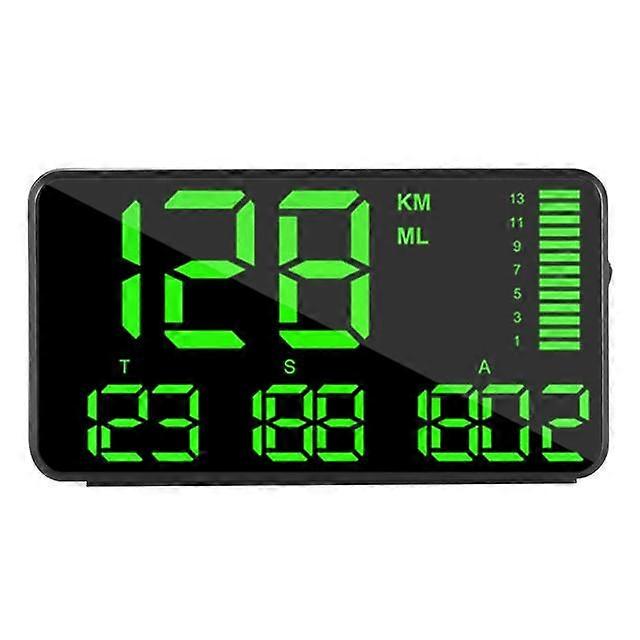 C1090 GPS Speedometer Large Screen Car HUD Head Up Display C80 C90 KM/h MPH Speed Display Overspeed Warning Alarm System
