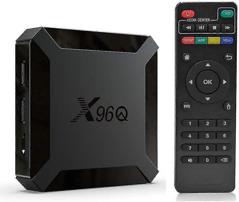 Android TV Box X96Q Android 10.0 RAM 2G + 16G ROM TV Box X96Q Allwinner H313 Quad-Core Arm Cortex A53, 4K Ultra HD H.265, HDMI Smart TV Box (2G + 16G)