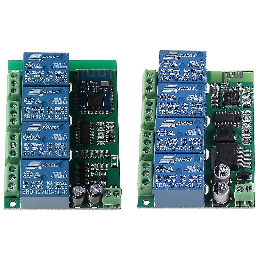 Bluetooth-compatible 4ch Relay Switch Module with App Remote Control Mobile