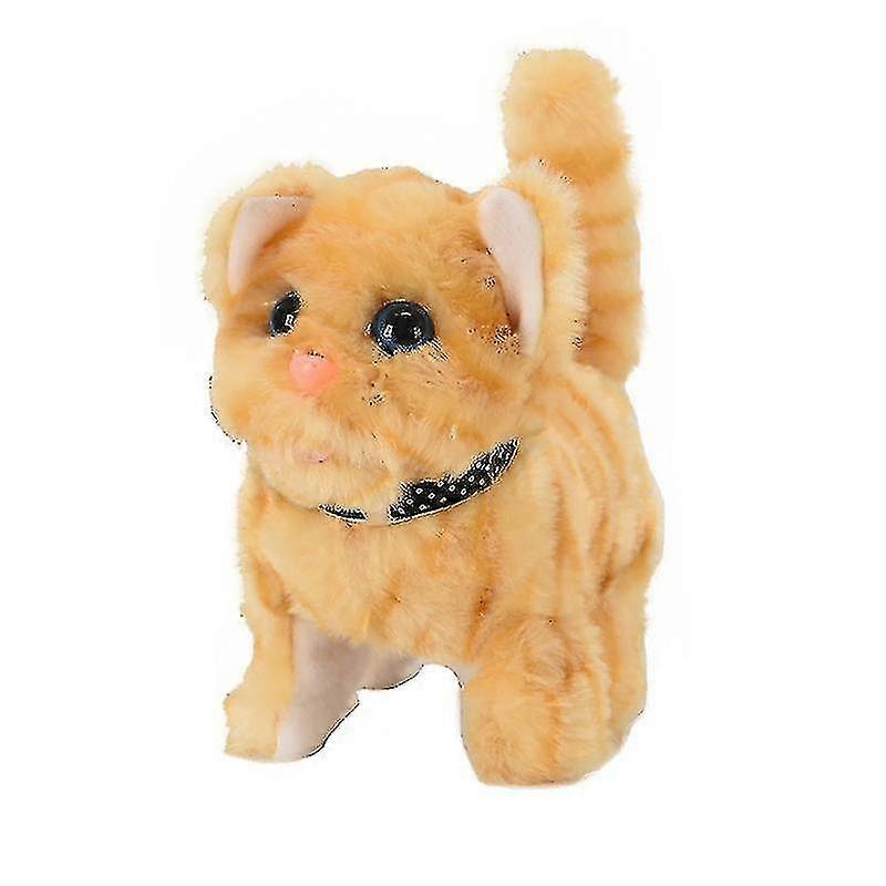 Interactive Electric Plush Cat Toy for Kids - Cognitive Development - Walking & Barking