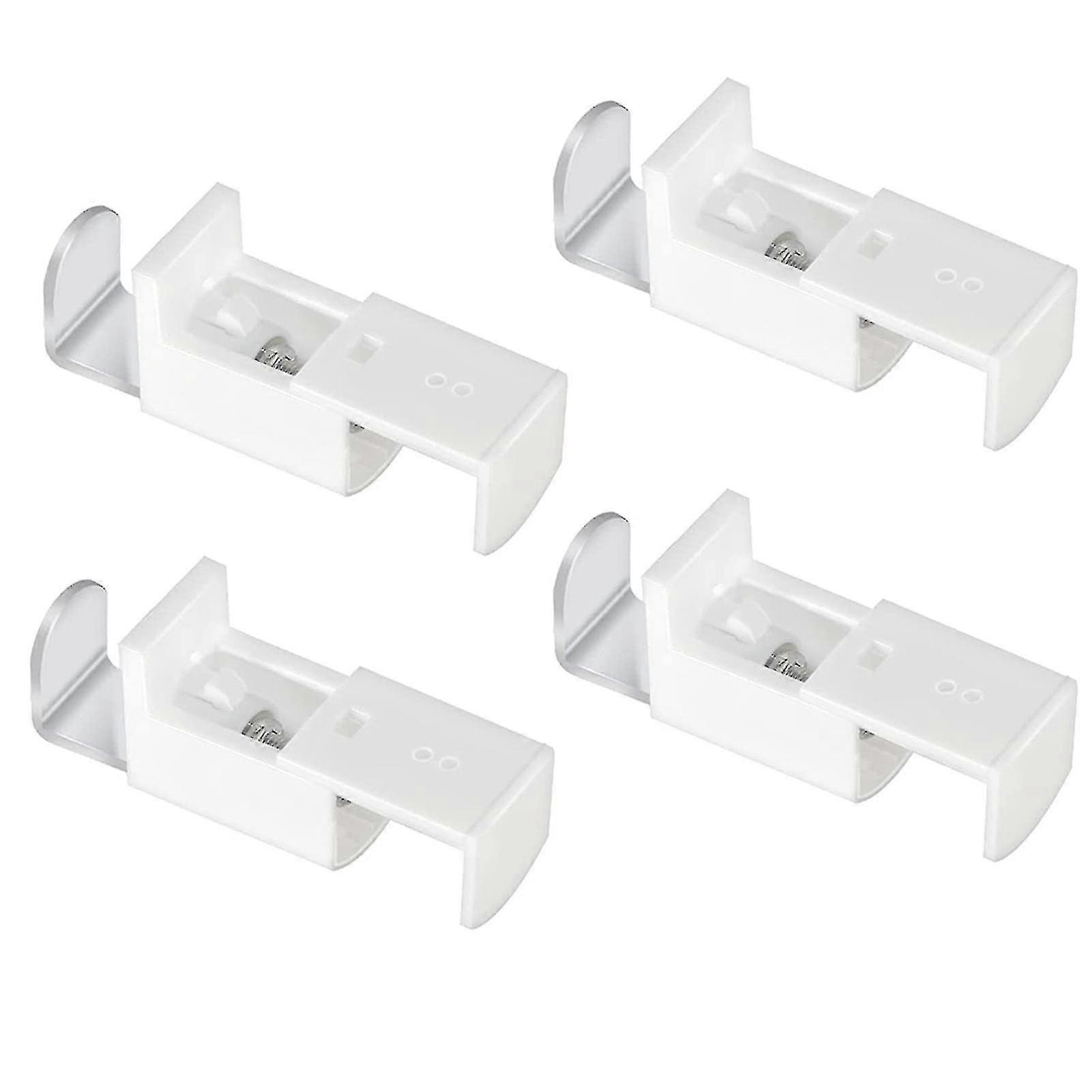 4pcs 20mm Adjustable Range Easy Install Bracket Roller Blind Clamp Support