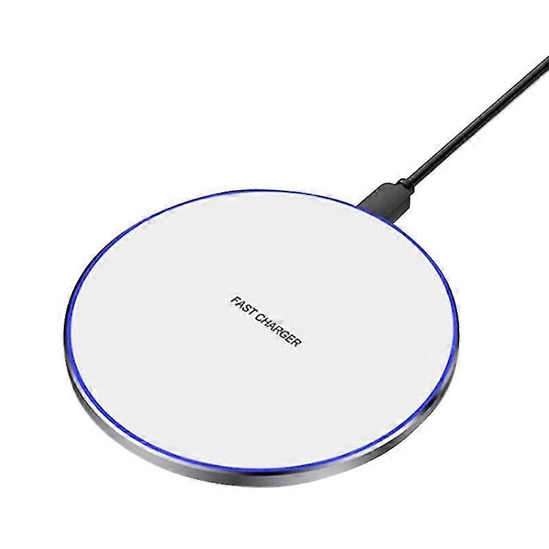 Round Charger10 W Frosted Mirror Light And Thin Exquisite Portable Adapter