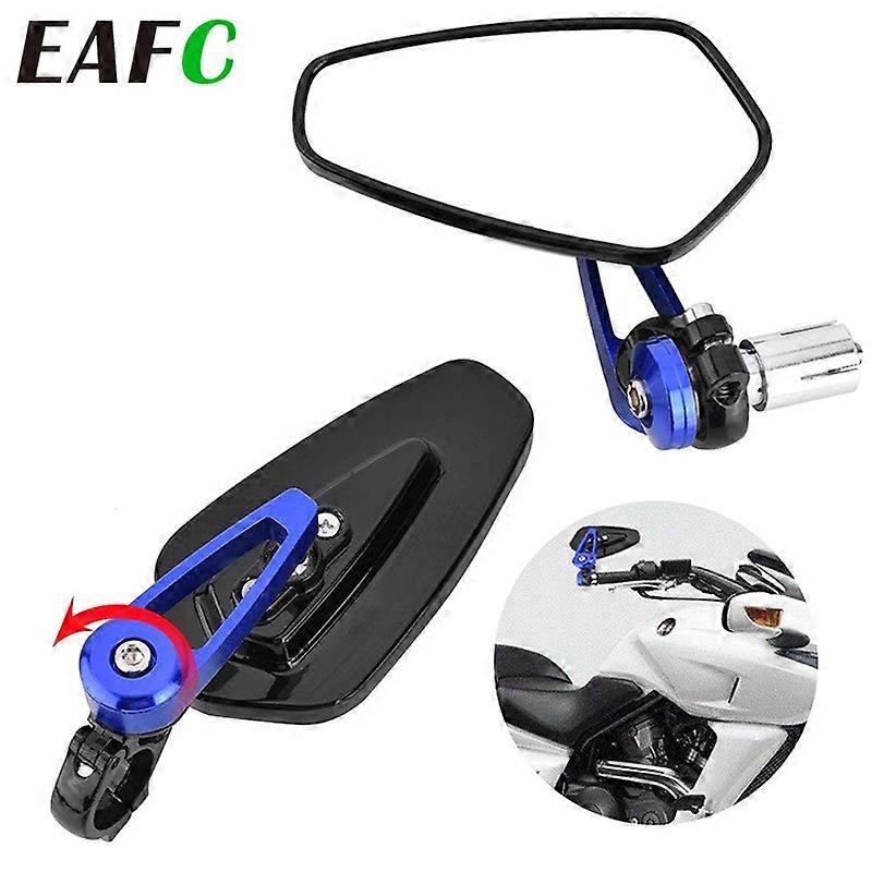 2pcs/set Universal Motorcycle Rearview Mirrors Motorbike 360 Degree Rotation Motorcycle Motorbike Scooter Side Mirrors 7/8"