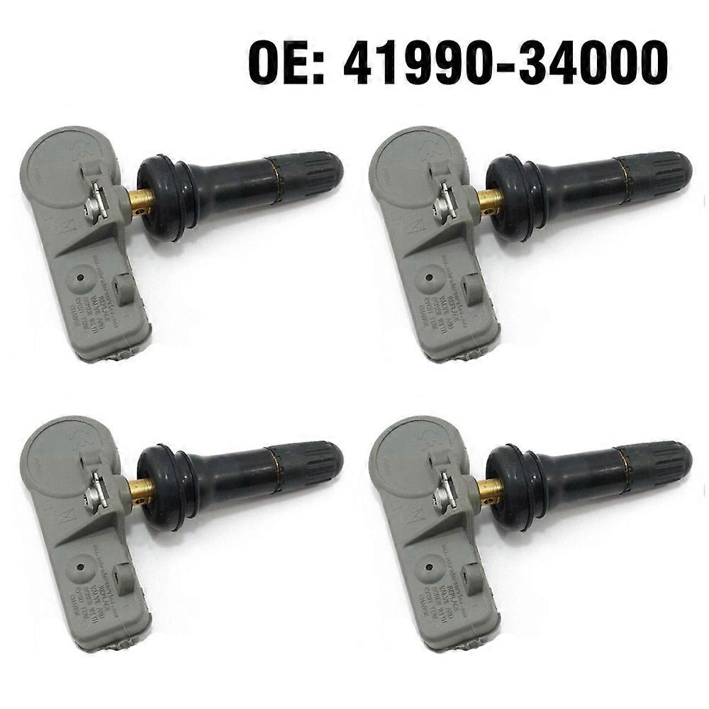 4 PCS Car Tire Pressure Monitor Sensor TPMS 433MHZ 41990-34000 for Ssangyong Actyon Korando Kyron Actyon Rodius