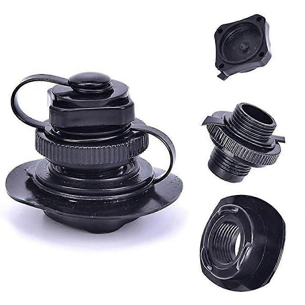 Air Valve Nozzle Caps For Inflatable Boat Kayak Raft Airbed Mattress Hot (black)(1pcs)