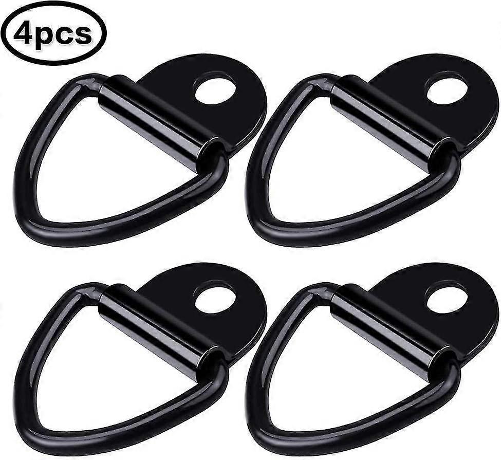 Trailer Tie Down Ring - Tie Down Ring Anchor Hook Anchor V-ring D-rings For Securing Car Loads, Trailer Tow Pull Hook,4pcs