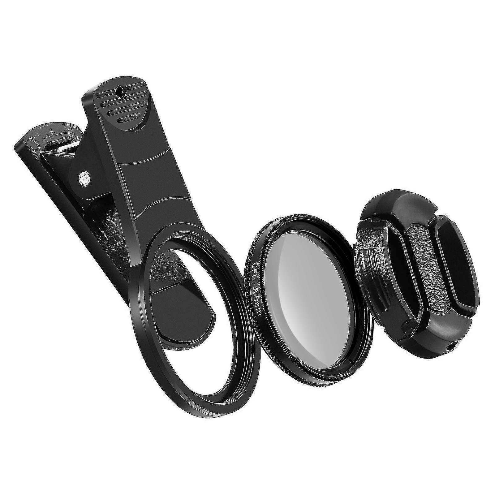 1 Set Circular Polarizer Filter Phone Camera Lens Cpl Polarizing Filter Lens Portable Mobile Phone Lens (37mm)