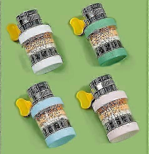 4pcs Faucet Tap Filter Water Softener Anti-splash Water Sink Faucet Filter Purifier For Home Kitchen Bathroom