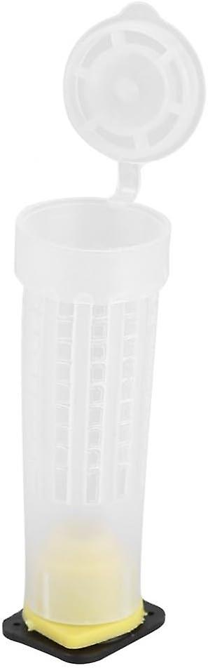 Queen Bee Cage White Plastic Roll Beekeeping Queen Bee Breeding Kit Cup Box Beekeeping Tool Kit (10