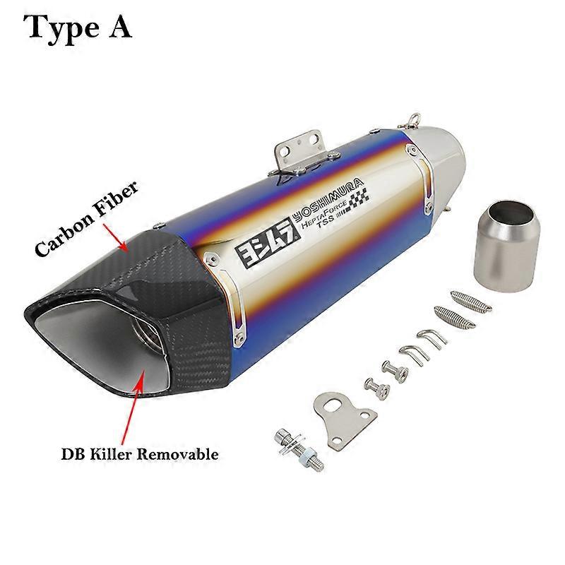 Universeller Escape-Kohlenstoffschlauch für Motorräder, modifizierter DB Killer-Schalldämpfer für CB500F DUKE 790 S1000RR ZX4R ZX25R MT09, 51 mm