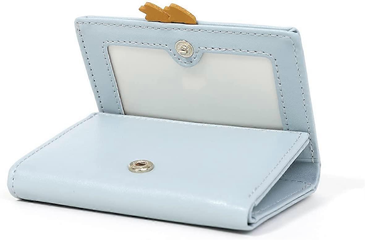 Portafoglio A Forma Di Anatra 3D Sunwel Fashion | Mini Portafoglio Pieghevole In PU Per Ragazze, Con Cerniera, 8x10.5 Cm, Blu - 2