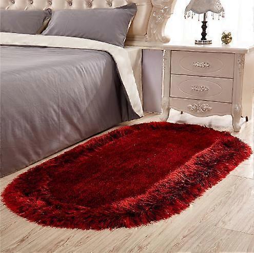 Elastisk siden oval matta vardagsrum sovrum matta golvmatta