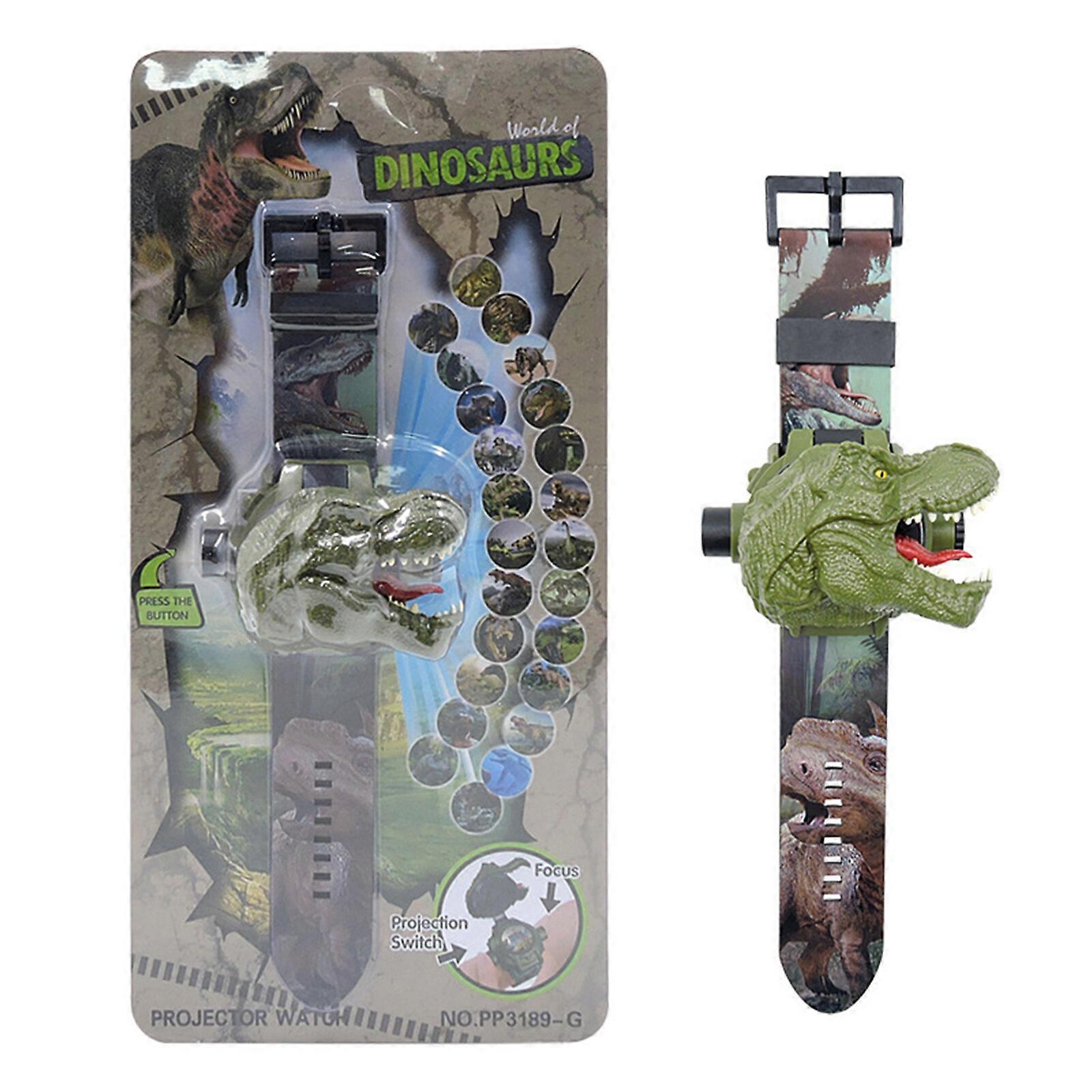 Projection Dinosaur Watch Toy-24 Image Educational Creative Electronic Green Gift