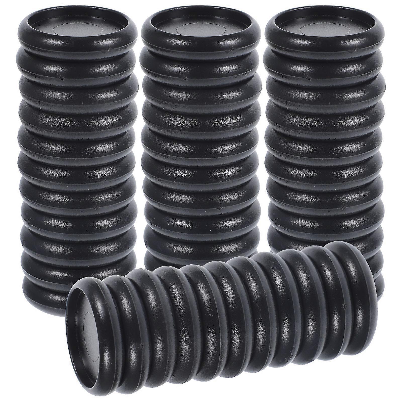 44 Pcs Black Notebooks Plastic Book Rings Book Binders Notebook Binding Spines File Binders Album Photo Rings