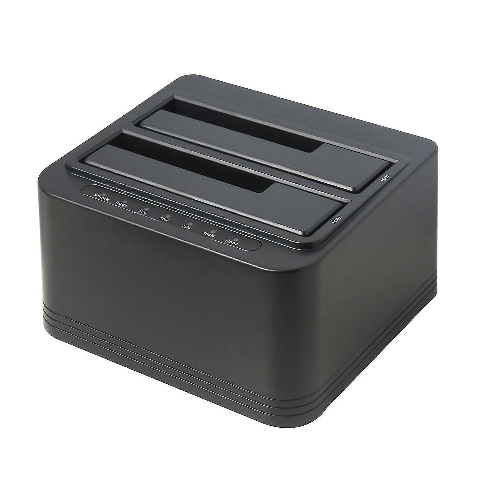 2.5/3.5" Sata Hdd Docking Station Offline Clone Base Dual Slot Hdd Copy Station